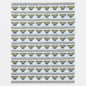 Southwest Yellow Swallowtail Butterfly Large Fleece Deken (Voorkant)