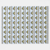 Southwest Yellow Swallowtail Butterfly Large Fleece Deken (Voorkant (Horizontaal))