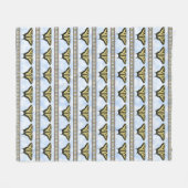 Southwest Yellow Swallowtail Butterfly Medium Fleece Deken (Voorkant (Horizontaal))