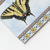 Southwest Yellow Swallowtail Butterfly Medium Fleece Deken (Hoek)
