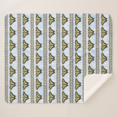 Southwest Yellow Swallowtail Butterfly Medium Sherpa Deken (Voorkant (horizontaal))