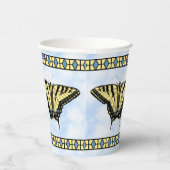 Southwest Yellow Swallowtail Butterfly Personalize Papieren Bekers (Rechts)
