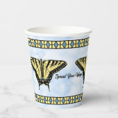 Southwest Yellow Swallowtail Butterfly Personalize Papieren Bekers (Voorkant)