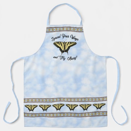 Southwest Yellow Swallowtail Butterfly Personalize Schort (Voorkant)