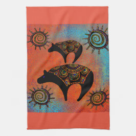 SOUTHWESTELIJKE BEER ART THEEDOEK