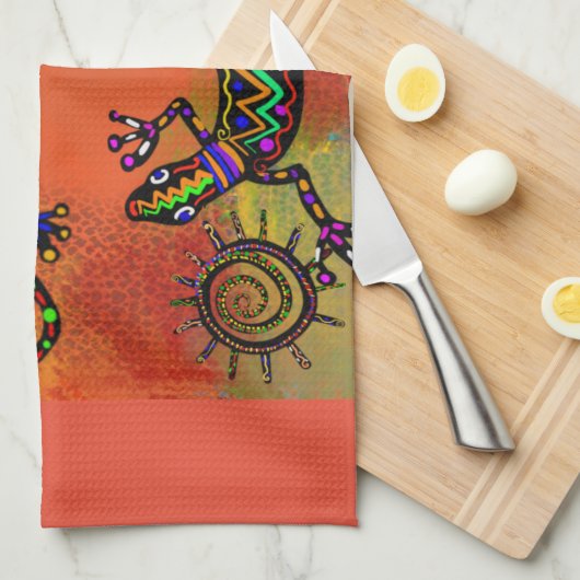 SOUTHWESTELIJKE LIZARD THEEDOEK (Quarter Fold)