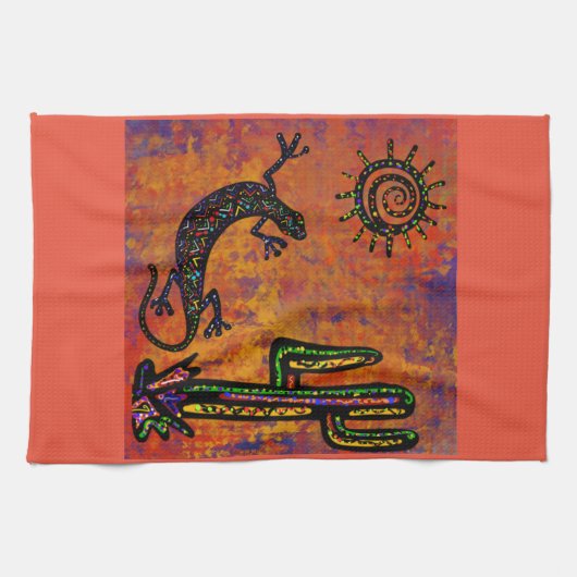 SOUTHWESTELIJKE LIZARD THEEDOEK (Horizontaal)