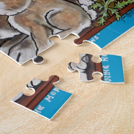 Southwestern Animals Wildlife Rabbit Quail Puzzle Legpuzzel (Zijkant)