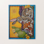 Southwestern Animals Wildlife Rabbit Quail Puzzle Legpuzzel (Verticaal)