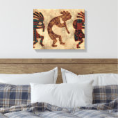 Southwestern Arizona Kokopelli Native American Canvas Afdruk (Insitu (Slaapkamer))