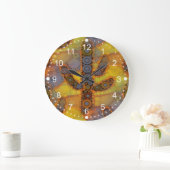 Southwestern Arizona Saguaro Cactus Mosaic Design Grote Klok (Huis)