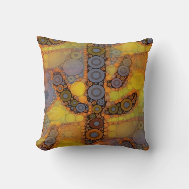 Southwestern Arizona Saguaro Cactus Mosaic Design Kussen (Voorkant)