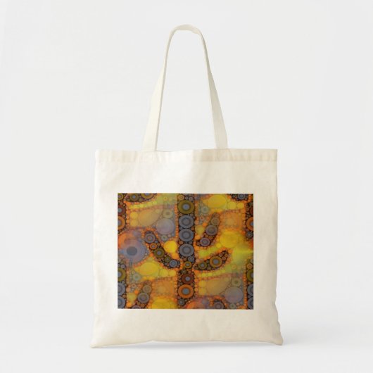 Southwestern Arizona Saguaro Cactus Mosaic Design Tote Bag (Voorkant)