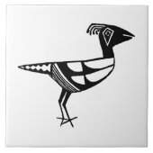Southwestern Art Ancient Mimbres Pottery Bird Tegeltje (Voorkant)