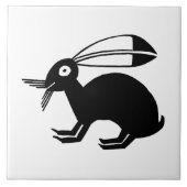 Southwestern Art Ancient Mimbres Pottery Rabbit Tegeltje (Voorkant)
