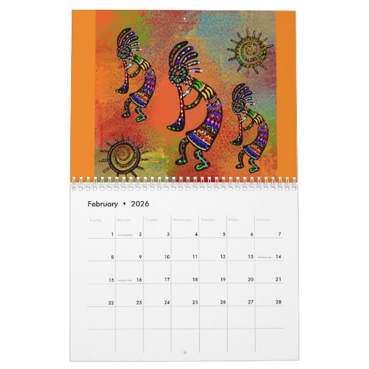 SOUTHWESTERN ART KALENDER 2026 (Feb 2026)
