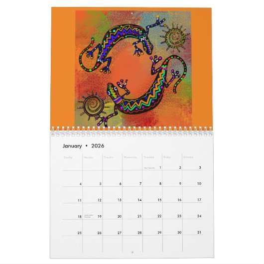 SOUTHWESTERN ART KALENDER 2026 (Jan 2026)