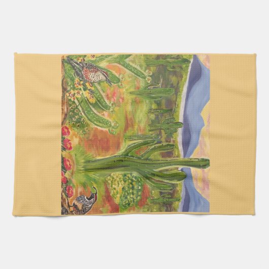 Southwestern Art Theedoek (Horizontaal)