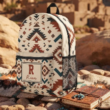 Southwestern Aztec Tribal Geometric Custom Name