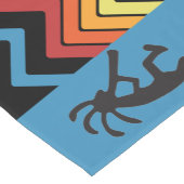 Southwestern Blue Silhouette Kokopelli Korte Tafelloper (Hoek)