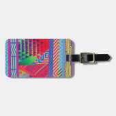 southwestern borders and triangles collage bagagelabel (Voorkant horizontaal)