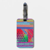 southwestern borders and triangles collage bagagelabel (Achterkant verticaal)