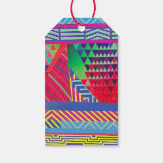 southwestern borders and triangles collage cadeaulabel