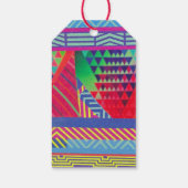 southwestern borders and triangles collage cadeaulabel (Achterkant)