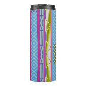 southwestern borders and triangles collage thermosbeker (Achterkant)