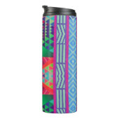 southwestern borders and triangles collage thermosbeker (Geroteerd rechts)