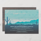 Southwestern Bridal Shower-uitnodigingen Kaart (Voorkant / Achterkant)