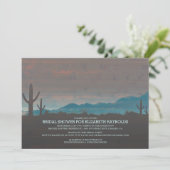  Southwestern Bridal Shower-uitnodigingen Kaart (Staand voorkant)