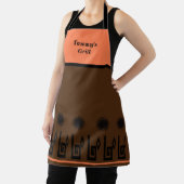 Southwestern Brown Coral Restaurant Apron Schort (Insitu)