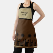Southwestern Brown Sand Restaurant Apron Schort (Insitu)