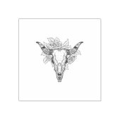 Southwestern Bull Skull Rubberstempel (Afrduk)