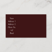 Southwestern Business/Profile Card Visitekaartje (Achterkant)