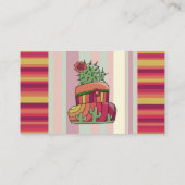Southwestern Cactus Business Card Visitekaartje (Achterkant)