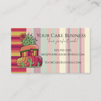 Southwestern Cactus Business Card Visitekaartje