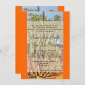 Southwestern Cactus Wedding Invitations Kaart (Voorkant / Achterkant)
