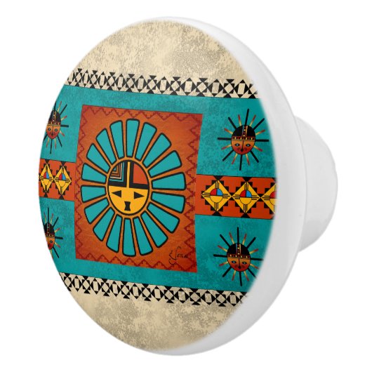 SouthWestern Ceramic Knobs Keramische Knop (Rechts)