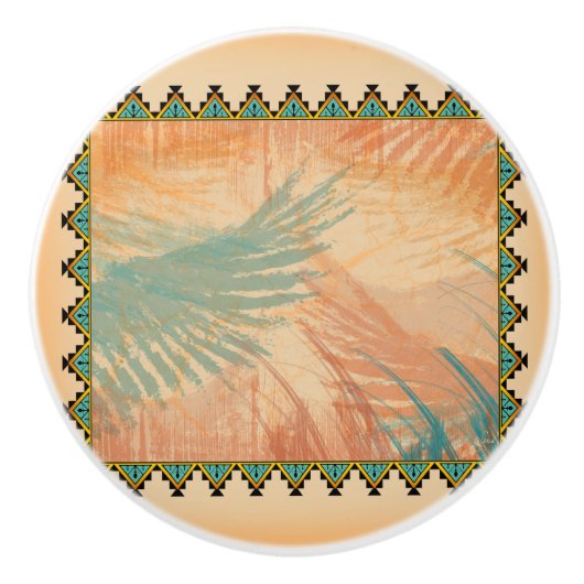 SouthWestern Ceramic Knobs Keramische Knop (Voorkant)