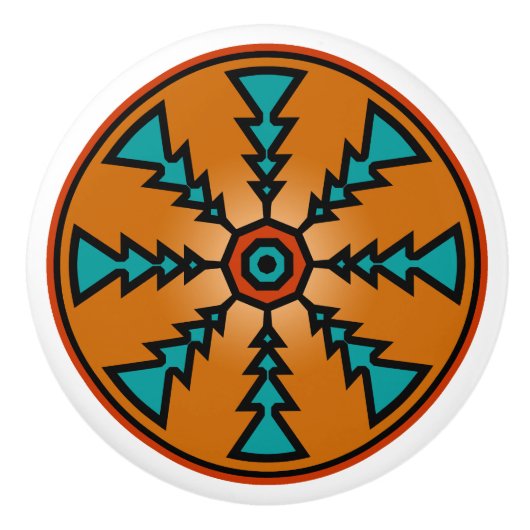 SouthWestern Ceramic Knobs Keramische Knop (Voorkant)