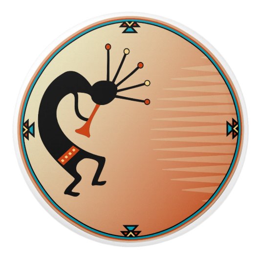 SouthWestern Ceramic Knobs Keramische Knop (Voorkant)