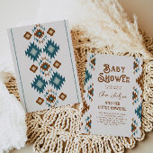 Southwestern Cowgirl Baby shower Invitation Kaart