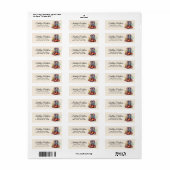 Southwestern Cowgirl Boots Retour Adreslabel Etiket (Full Sheet)