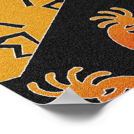 Southwestern Decor Dancing Kokopelli Poster (Hoek)