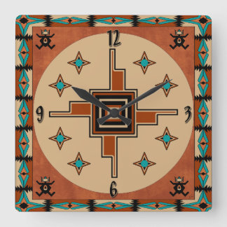 Southwestern Decor Vierkante Klok