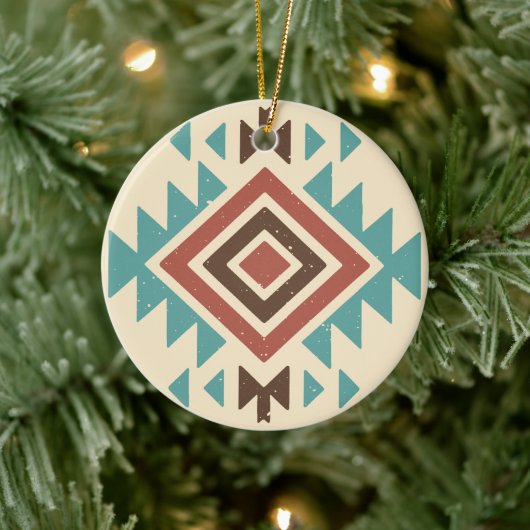 Southwestern Desert Keramisch Ornament (Boom)