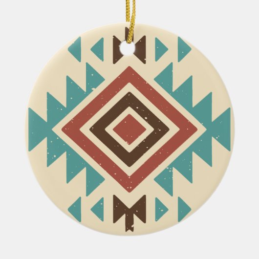 Southwestern Desert Keramisch Ornament (Voorkant)