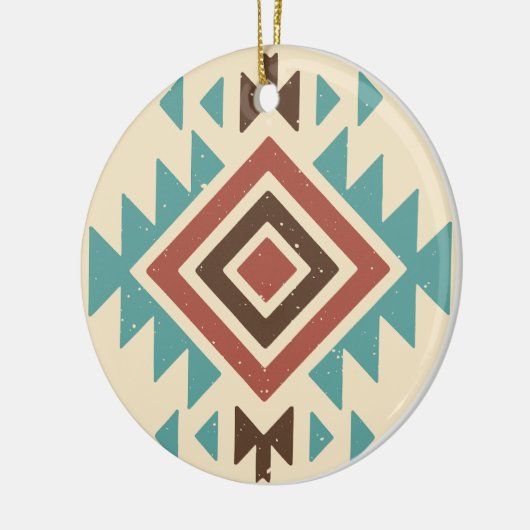 Southwestern Desert Keramisch Ornament (Links)